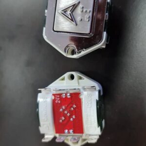 BUTTON 002A BUTTON DEWHURST C2US RED LED 24V