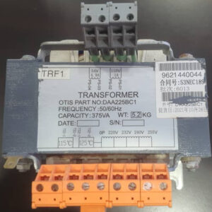 TRANSFORMER-OTIS-001 OTIS TRANSFORMER DAA255BC1 375VA IN=220-232-240-255V, OP=54-110V